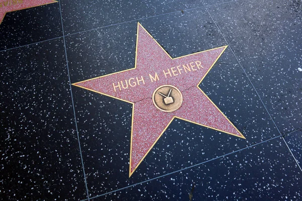 Hollywood California May 2019 Star Hugh Hefner Hollywood Walk Fame — Stock Photo, Image