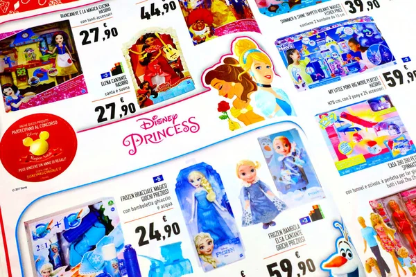 Disney Princess Toys Katalog Sprzedaż Boże Narodzenie — Zdjęcie stockowe