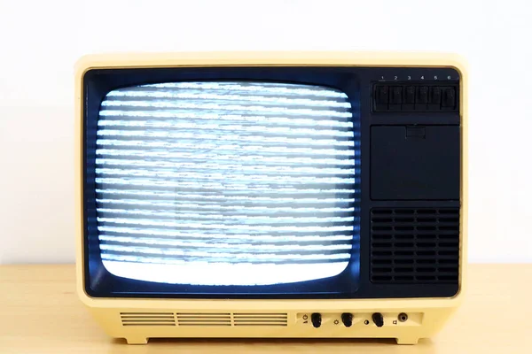 Statik Gürültü Arızası Ekranı Olan Eski Geri Döndür — Stok fotoğraf