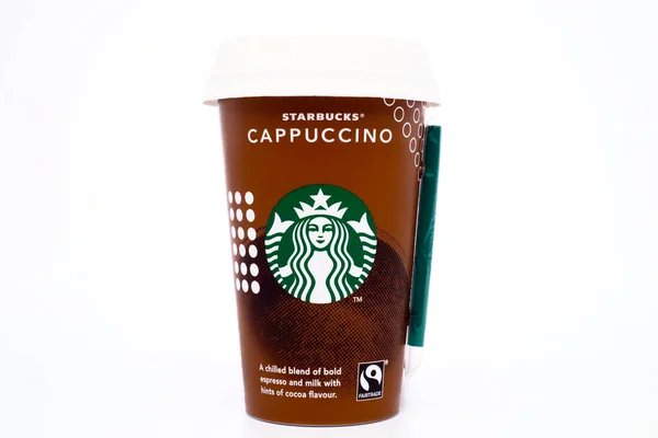 Pescara Itálie Prosince 2019 Šálek Starbucks Cappuccino Starbucks Americká Kavárna — Stock fotografie