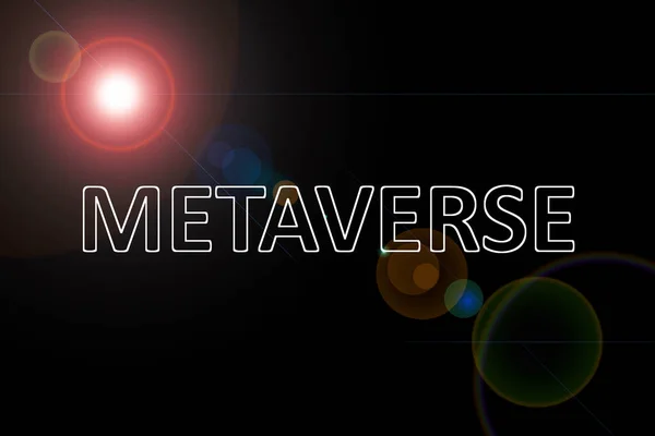 Metaverse Modern Minimal Concept Single Word Future Technologies — Stock Photo, Image