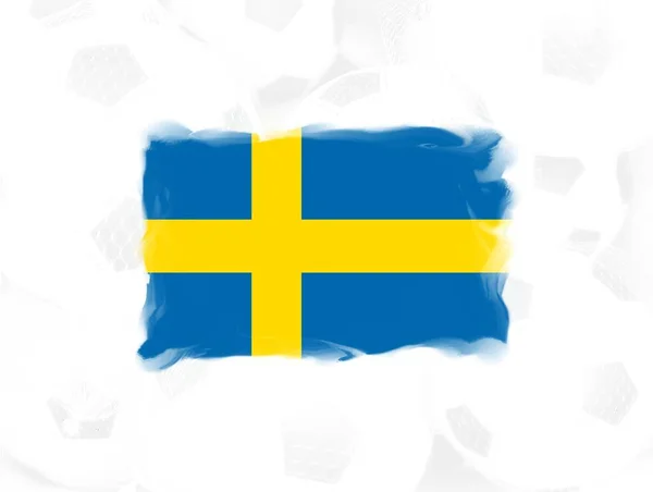 Svédország Zászló Háttér Illusztráció — Stock Fotó