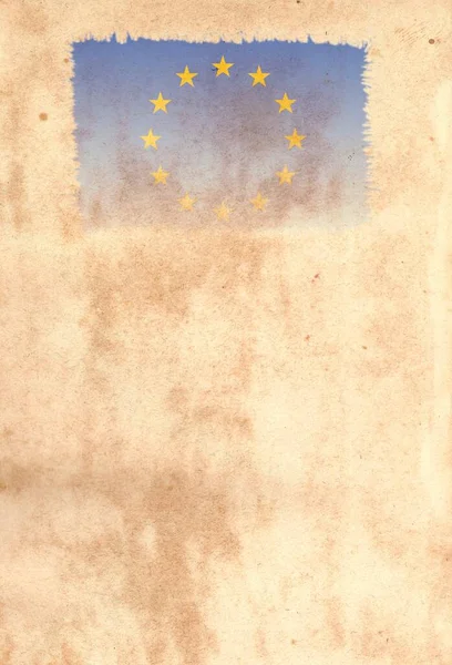 Bandera Europea Con Espacio Para Diseño Texto — Foto de Stock