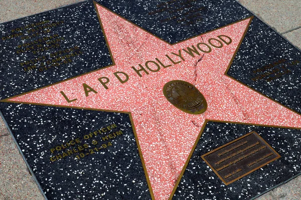 Hollywood California May 2019 Star Lapd Los Angeles Rendőrség Hollywood — Stock Fotó