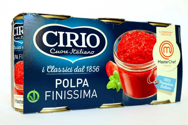Pescara Italia Marzo 2020 Salsa Tomate Italiana Cirio —  Fotos de Stock