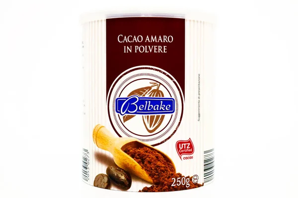 ペスカーラ イタリア 2020年4月15日 Lidlスーパーマーケットチェーンが販売するベルベーク無糖ココアパウダー — ストック写真