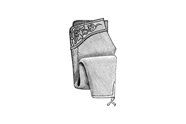 Esboço Desenhado Mão Roupas Masculinas Vintage Ilustração Moda — Fotografia de Stock
