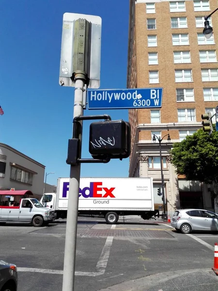 Holywod Los Angeles California Вересня 2018 Hollywod Boulevard Street Direction — стокове фото