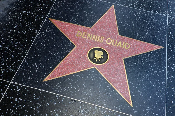 Hollywood California Mayo 2019 Estrella Dennis Quaid Paseo Fama Hollywood — Foto de Stock