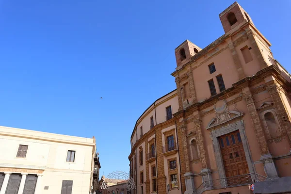 Agrigento Sicílie Itálie Července 2022 Kostel San Giuseppe — Stock fotografie