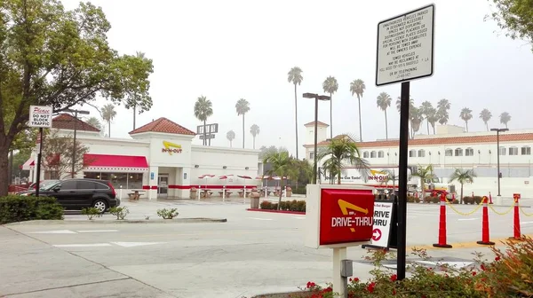 Hollywood Califórnia Outubro 2019 Out Burger Hollywood Sunset Blvd Cadeia — Fotografia de Stock