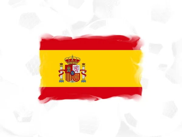 Kontekst Flagi Hiszpańskiej Ilustracja — Zdjęcie stockowe