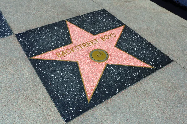 Hollywood Kalifornia Maja 2019 Star Backstreet Boys Hollywood Walk Fame — Zdjęcie stockowe