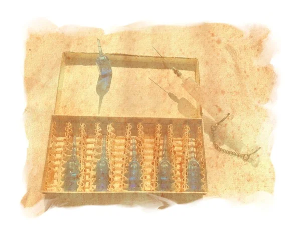 Antik Medicin Ursprungliga Antika Parchment Paper Textur — Stockfoto