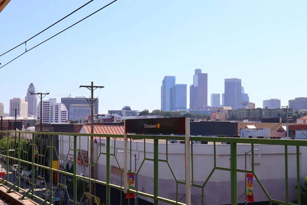 Los Angeles Kalifornia Maja 2019 Widok Stację Metra Chinatown Los — Zdjęcie stockowe