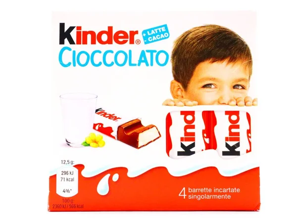 Pescara Italia Agosto 2019 Kinder Chocolate Bars Kinder Una Marca —  Fotos de Stock