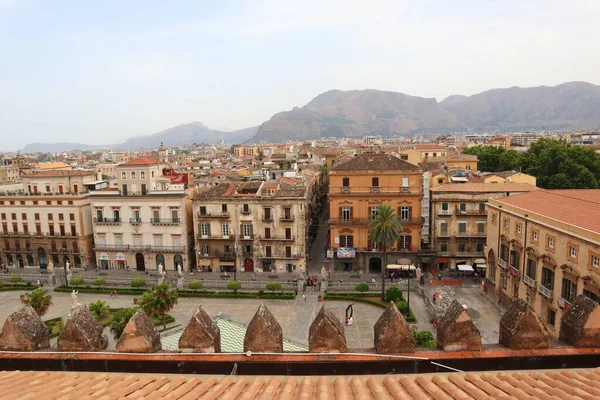 stock image Palermo, Sicily (Italy)  July 1, 2022: Panoramic view from the Cathedral of Palermo