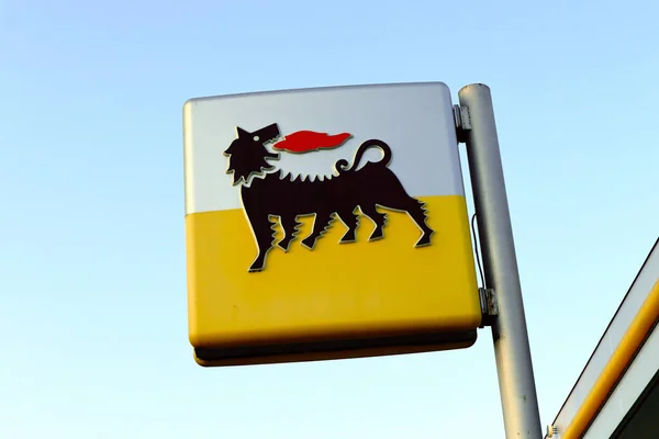 stock image Pescara, Italy  March 20, 2022: ENI Gas Station. ENI is an Italian multinational oil and gas company