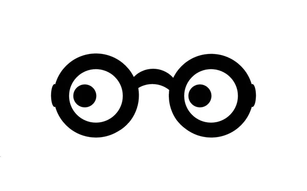 Brillensymbol Isoliert Auf Weiß Logo Abbildung — Stockfoto