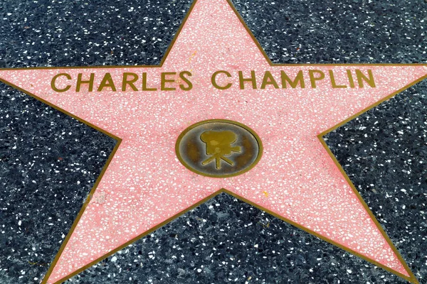 Hollywood California Mayo 2019 Estrella Charles Champlin Paseo Fama Hollywood — Foto de Stock