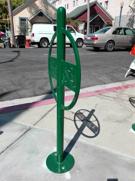 サンディエゴ カリフォルニア 2018年9月12日 サンディエゴのリトルイタリア歴史的都市地区にある自転車駐車場 — ストック写真