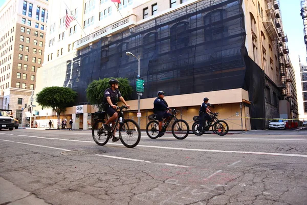 Los Ángeles California Octubre 2019 Departamento Policía Los Ángeles Bicicleta —  Fotos de Stock