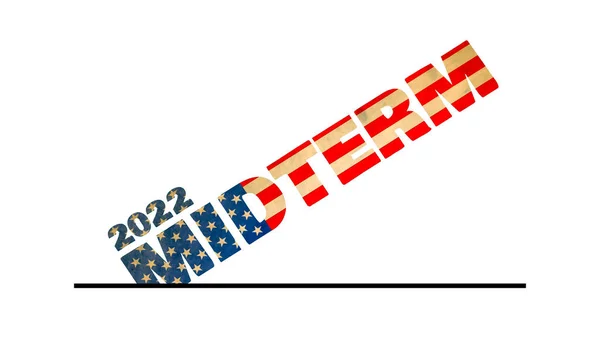 2022 Amerikai Félidős Választások Egyesült Államok Választási Koncepciója — Stock Fotó