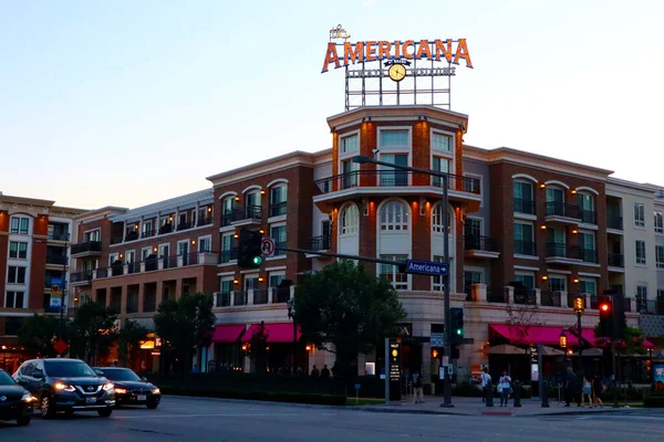 Glendale Los Angeles Kalifornien September 2018 Americana Brand Shopping Restauranger — Stockfoto