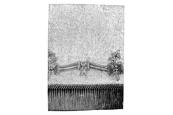 Ręcznie Rysowany Szkic Ręcznika Vintage Ilustracja — Zdjęcie stockowe