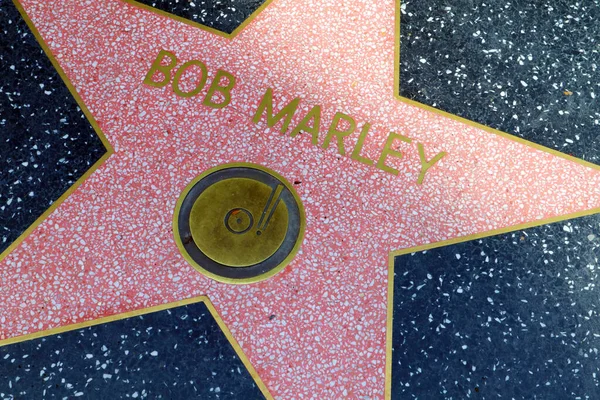 好莱坞 加利福尼亚 2019年5月20日 位于好莱坞大道好莱坞名人堂的Bob Marley明星 — 图库照片