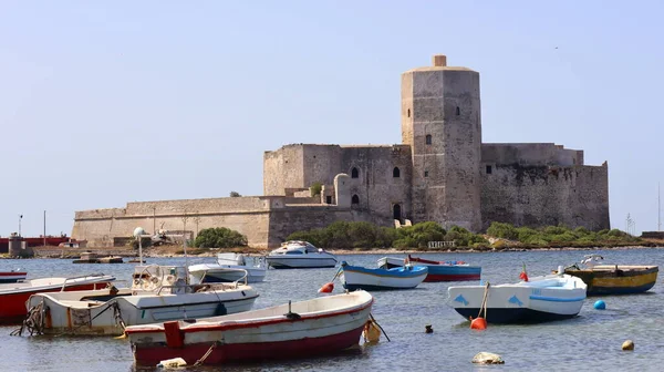 Trapani Сицилія Італія Липня 2022 Середньовічний Замок Довекоте Castello Della — стокове фото