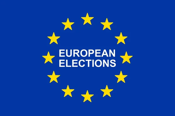 Élections Parlement Européen Modèle Illustration — Photo