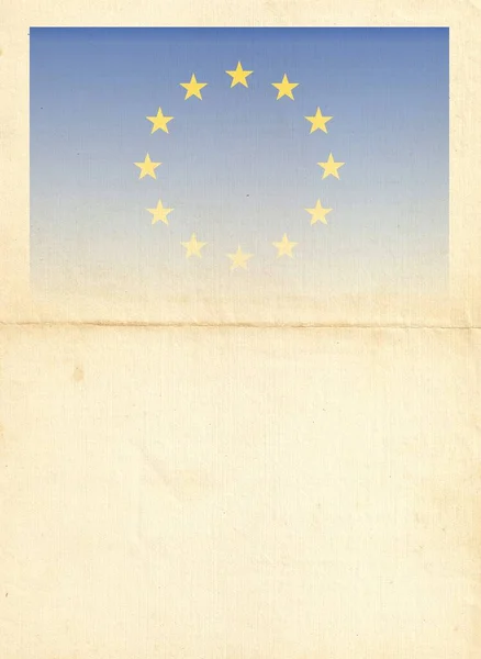Európai Zászló Helyet Tervezési Vagy Szöveges — Stock Fotó