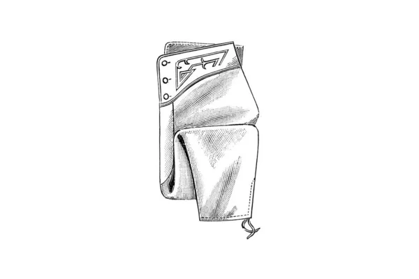 Ручний Намальований Ескіз Вінтажного Чоловічого Одягу Модна Ілюстрація — стокове фото