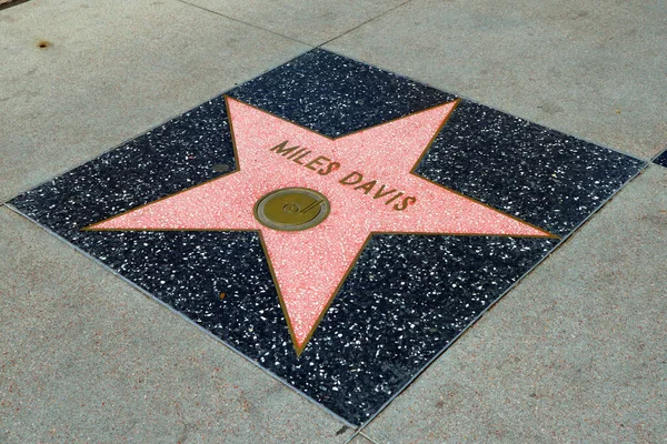 Hollywood California Mayo 2019 Star Miles Davis Paseo Fama Hollywood — Foto de Stock