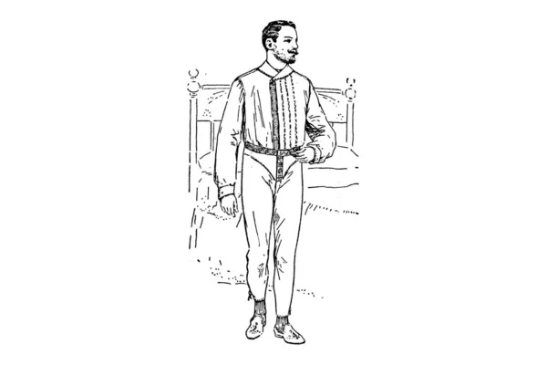 Vector Ilustración Hombre Traje — Foto de Stock