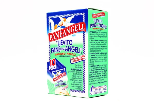 意大利佩斯卡拉 2020年2月21日 Paneangeli天使的酵母粉 Paneangeli是意大利品牌Cameo Oetker — 图库照片