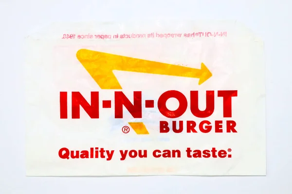 美国加州好莱坞 2019年12月3日 美国连锁快餐店In Out Burger 位于加州西南和太平洋沿岸 — 图库照片