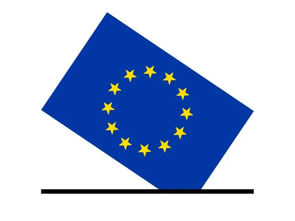 Wybory Parlamentu Europejskiego Wzór Ilustracji — Zdjęcie stockowe