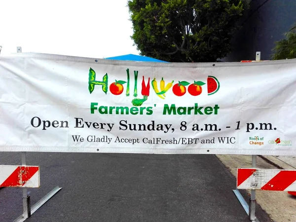 Hollywood Los Angeles Californie Septembre 2018 Hollywood Farmers Market Sur — Photo