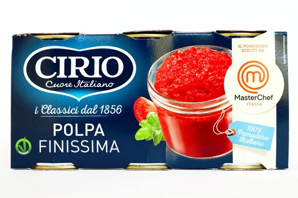 Pescara Italia Marzo 2020 Salsa Tomate Italiana Cirio —  Fotos de Stock