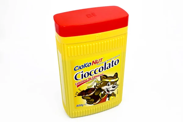 Pescara Italie Février 2020 Poudre Boisson Cacao Chocolat Instantané Cioko — Photo