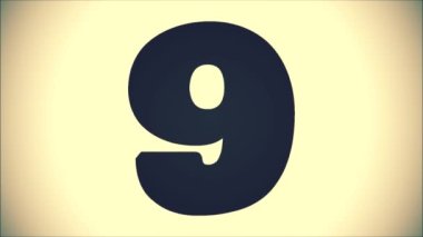 COUNTDOWN 'un 10' dan 0 'a video animasyonu