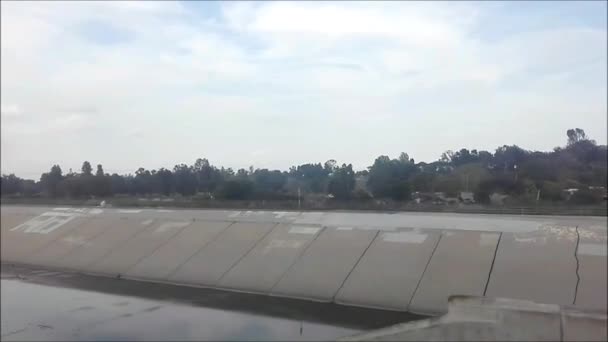 Floden Los Angeles Kalifornien — Stockvideo