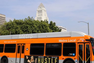 LOS ANGELES, California - 13 Mayıs 2018: Los Angeles Metro Transit