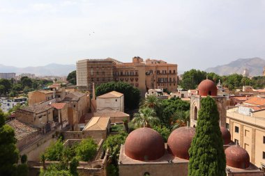 San Giovanni degli Eremiti Kilisesi ve Palazzo dei Normanni, Palermo, Sicilya, İtalya, Avrupa,