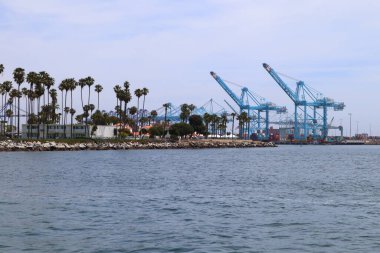 Los Angeles, Kaliforniya - 18 Mayıs 2019: San Pedro, Los Angeles Limanı