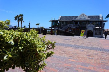 REDONDO BEACH, Los Angeles, California - 21 Mayıs 2019: Redondo Sahili İskelesi