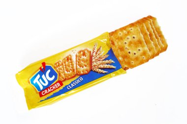 Roma, İtalya 14 Şubat 2022 TUC Krakerleri. TUC 'nin sahibi Mondelez International