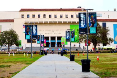 Los Angeles, Kaliforniya - 28 Eylül 2019: Los Angeles Doğal Tarih Müzesi